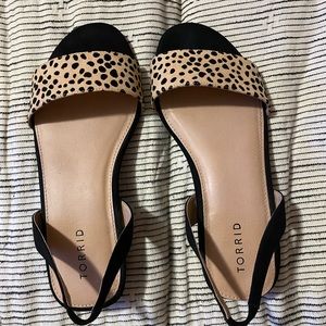 Leopard sandals from Torrid.